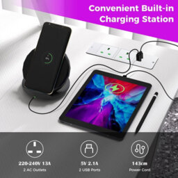 Costway L-Shaped Gaming Desk Small Computer Desk W/ Monitor Shelf & Outlets - thumbnail 5