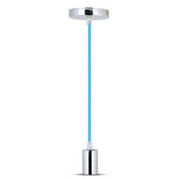 Vt-7338 Chrome Metal Cup Pendant Light-Blue - thumbnail 3