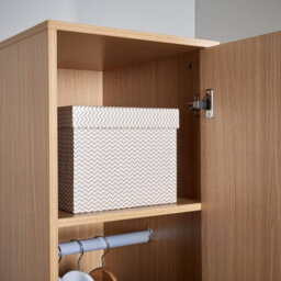 Home Source Phoenix 1 Door Wardrobe Storage Oak-Effect Bedroom Furniture - thumbnail 5