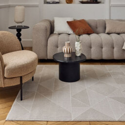 The Rugs Carmel Beige Abstract Area Rug And Runner Non Shedding, Stain Resistant, Soft - thumbnail 7