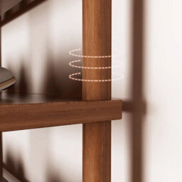 6 Tier -Brown 48X24X80Cm Multi-Tier Simple Shoe Rack Wooden Organizer Vertical Home Storage Shoe Shelf - thumbnail 5