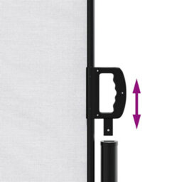 Berkfield Retractable Side Awning White 120X1200 Cm - thumbnail 6
