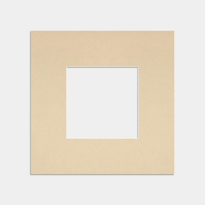 Ak Frames 10X10 Ivory Picture Mounts To Fit 5X5 Aperture Size - Mount Board Only (No Frame Included) - image 1