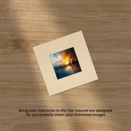 Ak Frames 10X10 Ivory Picture Mounts To Fit 5X5 Aperture Size - Mount Board Only (No Frame Included) - thumbnail 5