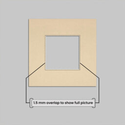 Ak Frames 10X10 Ivory Picture Mounts To Fit 5X5 Aperture Size - Mount Board Only (No Frame Included) - thumbnail 4