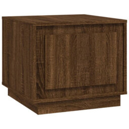 Berkfield Durable Coffee Table Brown Oak 51X50X44 Cm Engineered Wood - thumbnail 1