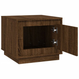 Berkfield Durable Coffee Table Brown Oak 51X50X44 Cm Engineered Wood - thumbnail 6