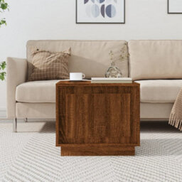 Berkfield Durable Coffee Table Brown Oak 51X50X44 Cm Engineered Wood - thumbnail 2