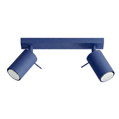 Sollux Lighting Ring Steel Ultramarine 2 Lights Modern Ceiling Lamps - image 1