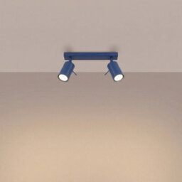 Sollux Lighting Ring Steel Ultramarine 2 Lights Modern Ceiling Lamps - thumbnail 3