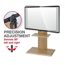 "Ttap Oak Tv Stand With Bracket For Up To 65"" Tvs" - thumbnail 5
