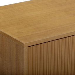 Teamson Home Tremolo Chest Of Drawers 6 Fluted Push-Open Drawer Bedroom Dresser, Natural - thumbnail 9