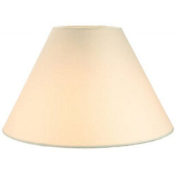 Happy Homewares Traditional 14 Cream Cotton Coolie Lampshade Suitable For Table Lamp Or Pendant - thumbnail 2