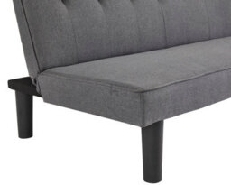 Home Detail Layla 3 Seater Sofa Bed Charcoal Grey Fabric Clic Clac Sofabed Tufted Back - thumbnail 4