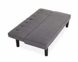 Home Detail Layla 3 Seater Sofa Bed Charcoal Grey Fabric Clic Clac Sofabed Tufted Back - thumbnail 2