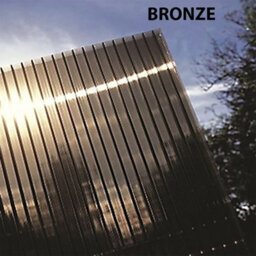 Polycarbonate Roof Car Port 2 Post - Wood - L350 X W290 Cm - Rustic Brown - thumbnail 3