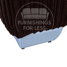 Furnishings For Less UK Bishop Chocolate U Shaped Soft Fabric Jumbo Cord Detachable 5 Seater Large Sofa - thumbnail 6
