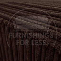 Furnishings For Less UK Bishop Chocolate U Shaped Soft Fabric Jumbo Cord Detachable 5 Seater Large Sofa - thumbnail 3