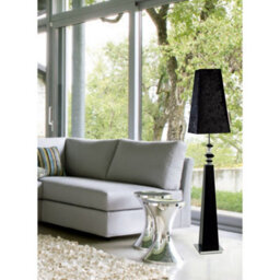 Luminosa Lighting Luminosa (Dh) Galata Table Lamp E27 Black Suede Shade White/crystal, Not Led/cfl Compatible - thumbnail 3