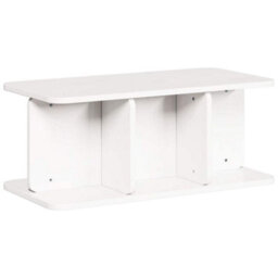 Berkfield Coffee Table White 80 X 39.5 X 33.5 Cm Solid Pine Wood - thumbnail 2