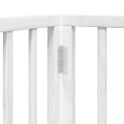 Walplus White Dog Gate With Door Foldable 6 Panels 300 Cm Poplar Wood - thumbnail 8