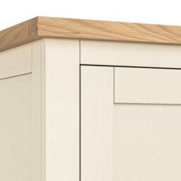 Farro Cream 4 Door Wardrobe With 2 Drawers - By Roseland Furniture - thumbnail 5