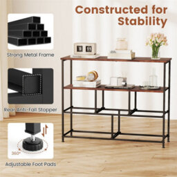 Wide Chest Of Drawers With 5 Drawers Brown - thumbnail 6
