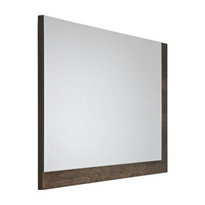 Homestylestore Dark Oak Wall Hung Bathroom Mirror 700 X 500mm - image 1