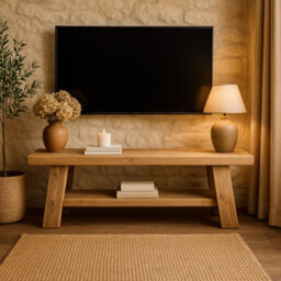 L120Xw30Xh50Cm Rome Solid Wood Chunky Tv Unit / Bench - thumbnail 6