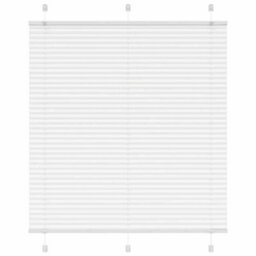 Berkfield Pleated Blind White 115X100 Cm Fabric Width 114.4 Cm Polyester