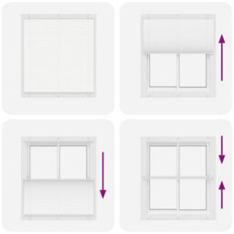 Berkfield Pleated Blind White 115X100 Cm Fabric Width 114.4 Cm Polyester - thumbnail 7