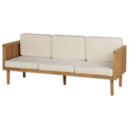 Beliani Garden Lounge Set With Table 5 Seater Baratti Acacia Wood Brown - thumbnail 7