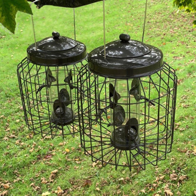 Selections Heavy Duty Squirrel Proof Hanging Bird Seed Feeder Cage (Set Of 2) - image 1