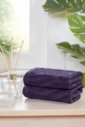 Rapport Home Safari Pure Cotton Face Towel Damson - thumbnail 1