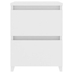 Berkfield Bedside Cabinets 2 Pcs White 30X30X40 Cm Engineered Wood - thumbnail 5