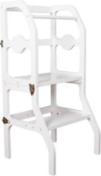 Hygrad Built to Survive Kids Wooden Table And Bench Plus Kitchen Step Stool Learning Tower Safety Rail - thumbnail 4