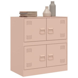 Berkfield Sideboard Pink 67X39X73 Cm Steel - thumbnail 5