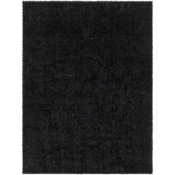 Livabliss Cloudy Shaggy-Solid Color Black Plush Soft Pile Living Bedroom Rug 140 X 200 Cm Easy Care, Non Shedding - thumbnail 1
