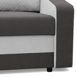 Orion A Compact Upholstered Sofa Bed With Storage Pull Out Guest Bed In Dark Grey And Cream - thumbnail 6