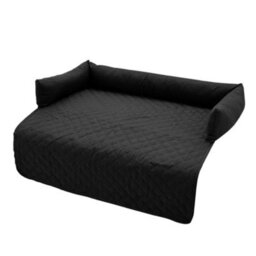Thehotsale 75X75Cm Waterproof Pet Bed Furniture Protector Mat Dog Sofa Cover With Pillow, Black - thumbnail 3