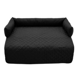Thehotsale 75X75Cm Waterproof Pet Bed Furniture Protector Mat Dog Sofa Cover With Pillow, Black - thumbnail 4