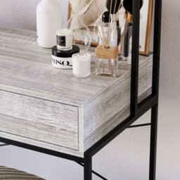 Lassic Vida Designs Brooklyn Grey 1 Drawer Bedroom Dressing Table - thumbnail 3