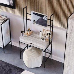 Lassic Vida Designs Brooklyn Grey 1 Drawer Bedroom Dressing Table - thumbnail 7