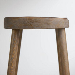 Where Saints Go Ltd Shaker Counter Stool, Weathered Elm Solid Wood, Backless Shaped Seat, 66Cm By Where Saints Go - thumbnail 8