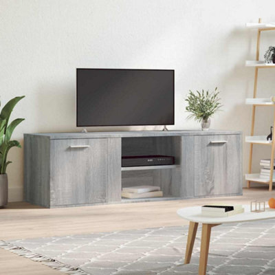 Walplus Tv Cabinet Grey Sonoma 120X34X37 Cm Engineered Wood - image 1