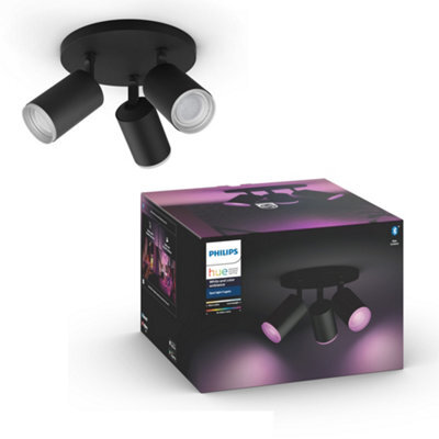 Philips Hue Fugato White And Colour Ambiance Triple Spotlight Black - image 1