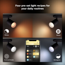 Philips Hue Fugato White And Colour Ambiance Triple Spotlight Black - thumbnail 4