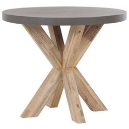 Beliani Garden Dining Set 4 Seater Olbia With Cushions Concrete Beige - thumbnail 4