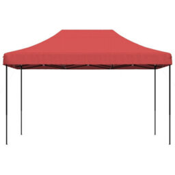 Walplus Foldable Party Tent Garden Gazebo Canopy Pop-Up Burgundy 440X292X315 Cm - thumbnail 3