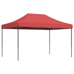Walplus Foldable Party Tent Garden Gazebo Canopy Pop-Up Burgundy 440X292X315 Cm - thumbnail 5